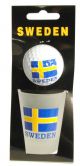 Shotglas Sverige Flagga med Golfboll