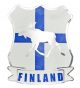 Dekal Finland Älg Flagga