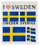 Dekal Sweden Flaggor 6st
