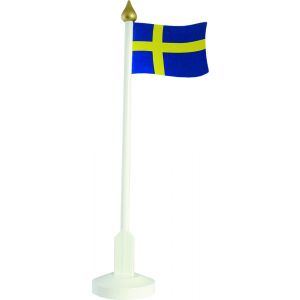 Bordsflagga Trä Sverige 33 cm